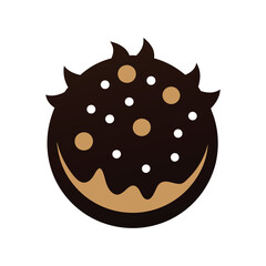 Chocolate cake vector  illustration