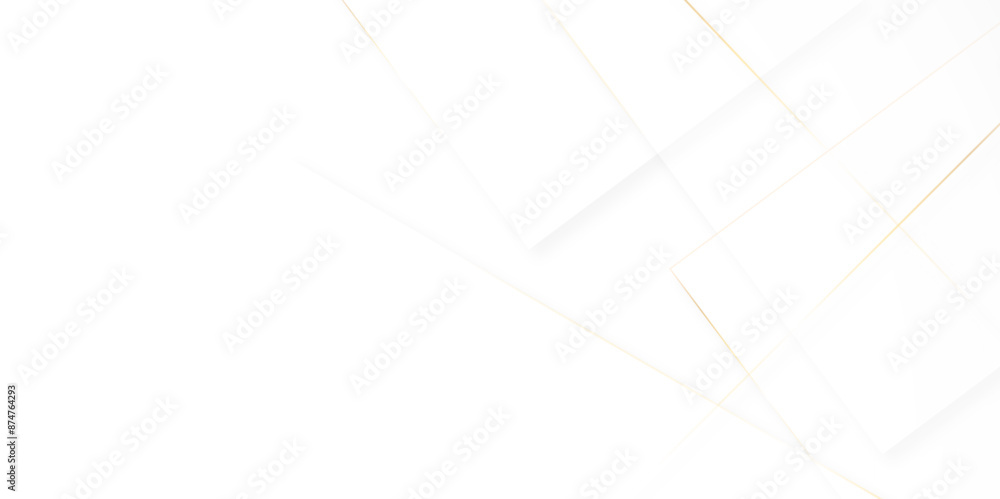Poster modern minimal golden line shape background with stoke. abstract futuristic architecture concept wit
