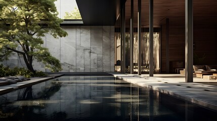 Luxurious Modern Spa with Pool