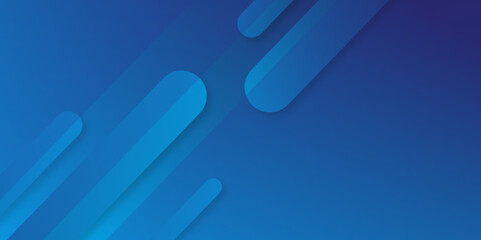 Gradient dynamic blue lines background. Modern abstract blue technology minimal vector design template background. Minimal background with arrows and copy space for text over and web banner design.