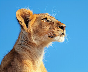 Obraz premium portrait of female lion 
