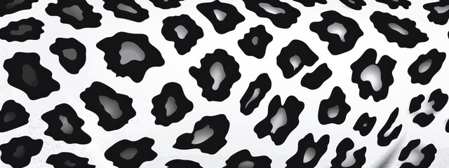 White Leopard skin texture background.