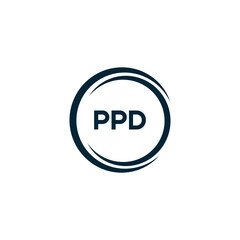 PPD logo. P P D design. White PPD letter. PPD, P P D letter logo design. P P D letter logo design in GOLD, GOLDEN LOGO, THREE, style. letter logo set in one artboard. P P D letter logo vector design.
