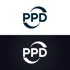 PPD logo. P P D design. White PPD letter. PPD, P P D letter logo design. P P D letter logo design in GOLD, GOLDEN LOGO, THREE, style. letter logo set in one artboard. P P D letter logo vector design.