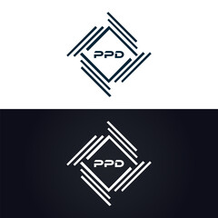 PPD logo. P P D design. White PPD letter. PPD, P P D letter logo design. P P D letter logo design in GOLD, GOLDEN LOGO, THREE, style. letter logo set in one artboard. P P D letter logo vector design.