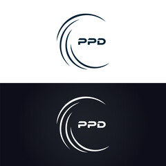 PPD logo. P P D design. White PPD letter. PPD, P P D letter logo design. P P D letter logo design in GOLD, GOLDEN LOGO, THREE, style. letter logo set in one artboard. P P D letter logo vector design.