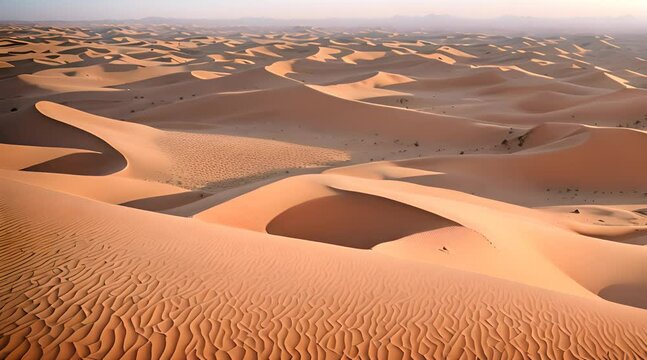 Captivating Aerial Shot of Tin Merzouga Dune, Sahara Desert