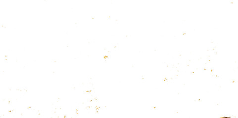 Abstract doted and confetti golden glitter and dust particles splatter on transparent background. Dust golden grunge background. Vector illustration.