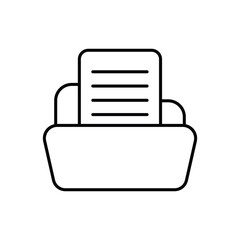 Folder icon design with white background stock illustration