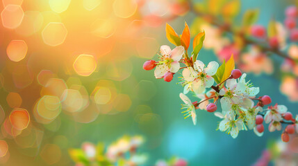 Obraz premium A beautiful flower with a bright blue background