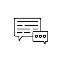 Chat icon design with white background stock illustration