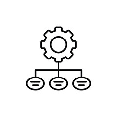 Scheme icon design with white background stock illustration