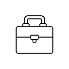 Briefcase icon design with white background stock illustration