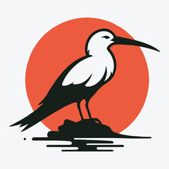 Majestic Tropicbird Silhouette, A Stunning Symbol of Tropical Elegance