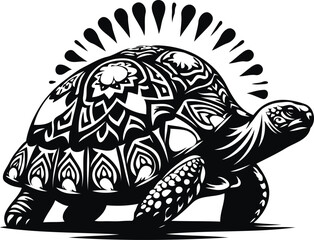 create a tortoise illustration 