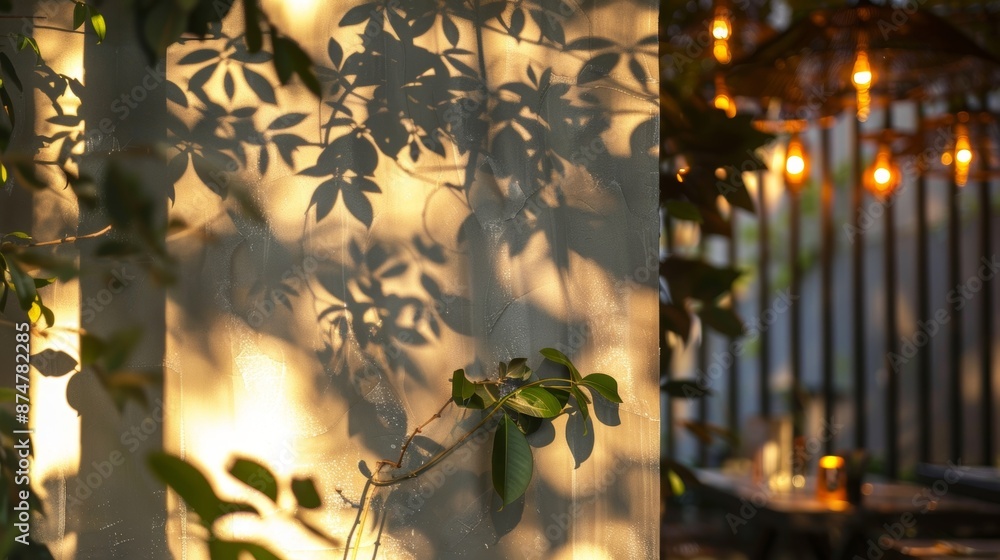 Poster soft dim lighting casts shadows on the walls adding to the dreamy and nostalgic atmosphere.