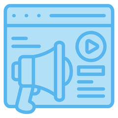 Content Marketing Icon For Design Element