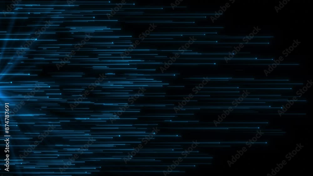 Poster flowing data business corporate abstract particles digital technology clean presentation broadcast b