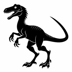 illustration of a running dinosaur