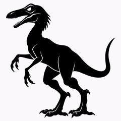 illustration of a running dinosaur