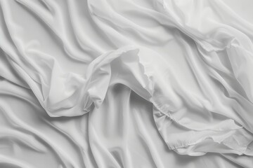 white fabric soft background copy space