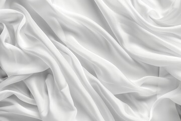 Obraz premium white fabric soft background copy space