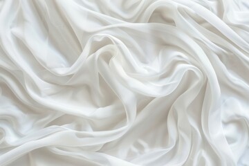 Obraz premium white fabric soft background copy space