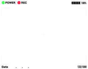 HD Camera viewfinder White background　3