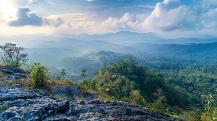 Lan Hin Pum National Park, Featuring A Landscape Of Phu Hin Rong Kla National Park