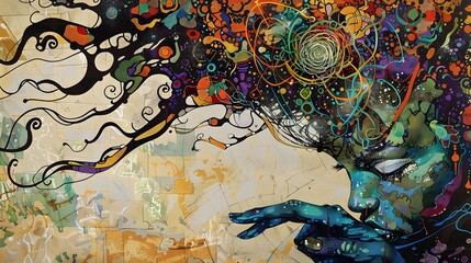 Fototapeta premium Blank versus colorful comic abstract background template. 