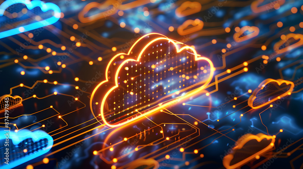 Poster technological elements machine learning cloud computing