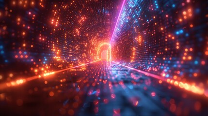 Obraz premium Abstract Tunnel of Light