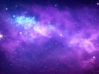 Fototapeta premium Starry Skies: Gradient Galaxy from Dark Navy to Soft Lavender