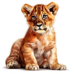 Obraz premium bengal tiger cub