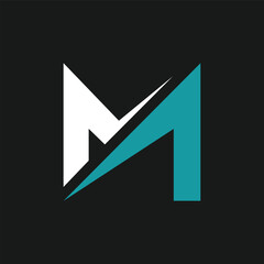 M letter logo design vector