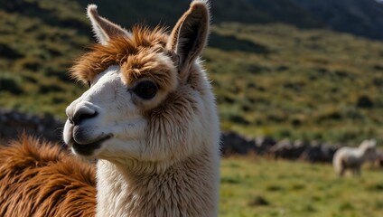 Obraz premium The ecological role of llamas in their native Andean habitat ai_generated