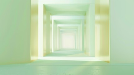 Soft gradient seamless transitions light green gold background, minimal, simple, large copy space on center.