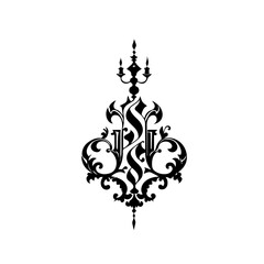 fleur de lis in the form of heart © เฉลิมพล เหง้ารักษา