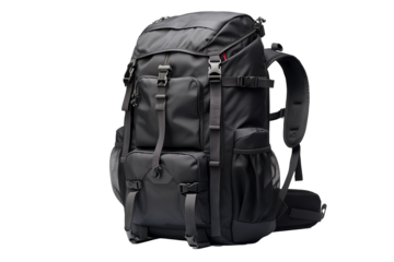 High-resolution backpack PNG mockup with transparent background for product design and branding presentations