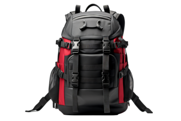 High-resolution backpack PNG mockup with transparent background for product design and branding presentations