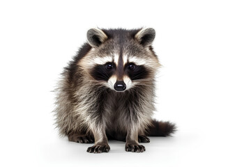 Obraz premium raccoon white background
