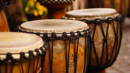 Drums, with their powerful beats and rhythms, form the heartbeat of music, driving the energy and tempo of songs.