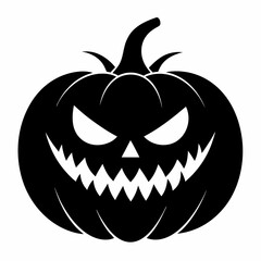 halloween pumpkin black vector silhouette