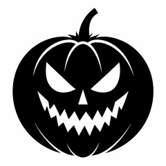 halloween pumpkin black vector silhouette