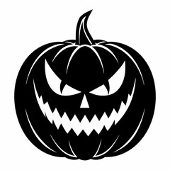 halloween pumpkin black vector silhouette