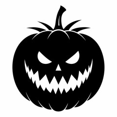 halloween pumpkin black vector silhouette