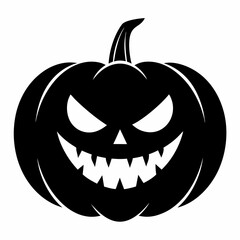 halloween pumpkin black vector silhouette