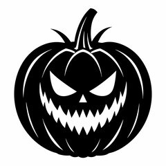 halloween pumpkin black vector silhouette