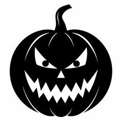 halloween pumpkin black vector silhouette