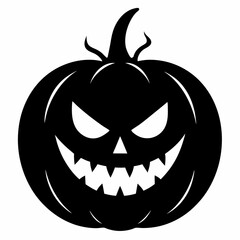 halloween pumpkin black vector silhouette